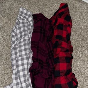 3 SM flannels